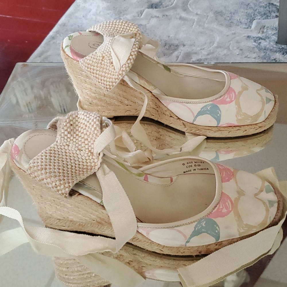 Coach colorful platform with lace size 8 - Picture 3 of 5